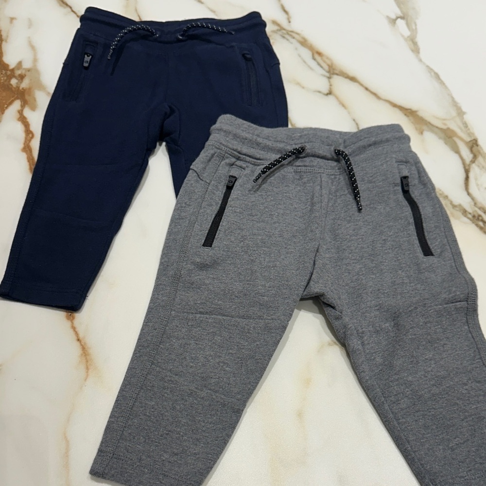 GAP Kids Dual Pack Navy and Gray Joggers